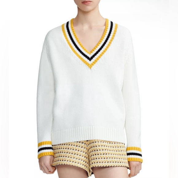 Maje Meteo Banded Stripe Sweater - Picture 1 of 5